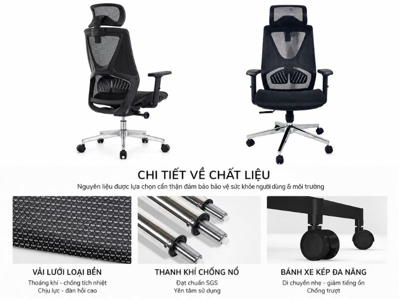 Ghế công thái học A514B