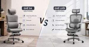 Nên Chọn Ghế Da Hay Ghế Lưới Văn Phòng?