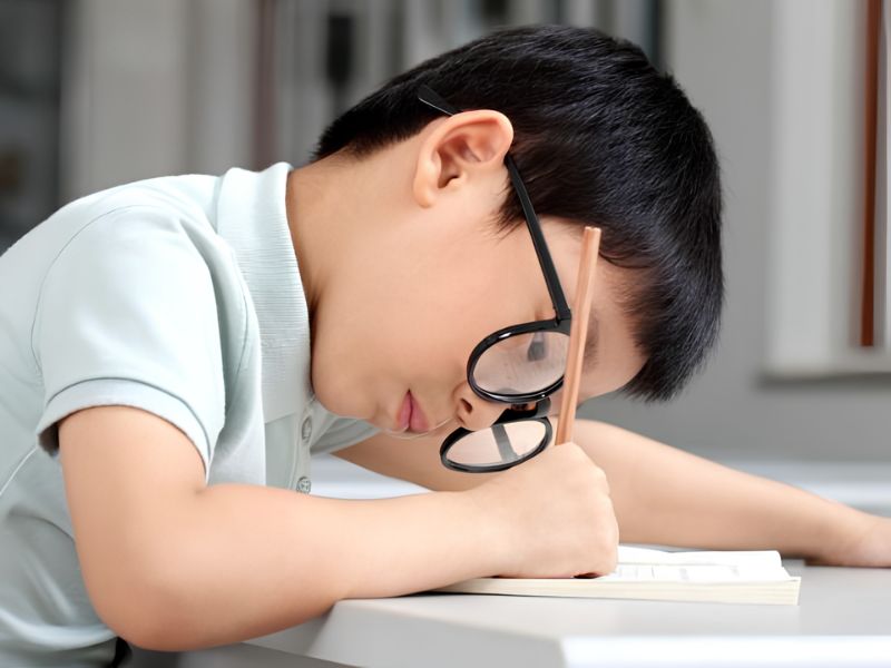 Tác hại cụ thể khi trẻ ngồi học sai tư thế